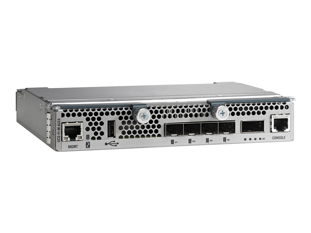 Cisco UCS 6324 Fabric Interconnect - Switch - managed - 4 x 1 Gigabit / 10 Gigabit / 8 Gb Fiber Channel / FCoE SFP+ + 1 x 40Gb UCS-FI-M-6324++=