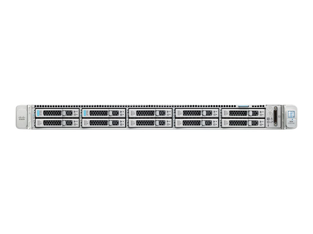 Cisco UCS C220 M5SX SFF - Server - rack-mountable - 1U - 2-way - no CPU up to - RAM 0 GB - SATA/SAS - hot-swap 2.5