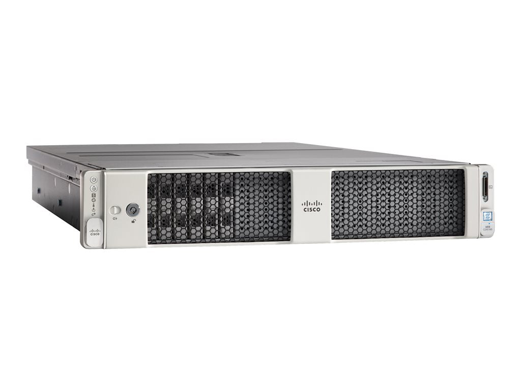 Cisco UCS C240 M5 SFF Rack Server - Server - rack-mountable - 2U - 2-way - no CPU up to - RAM 0 GB - SATA/SAS/PCI Express - hot-swap UCSC-C240-M5SX-RF