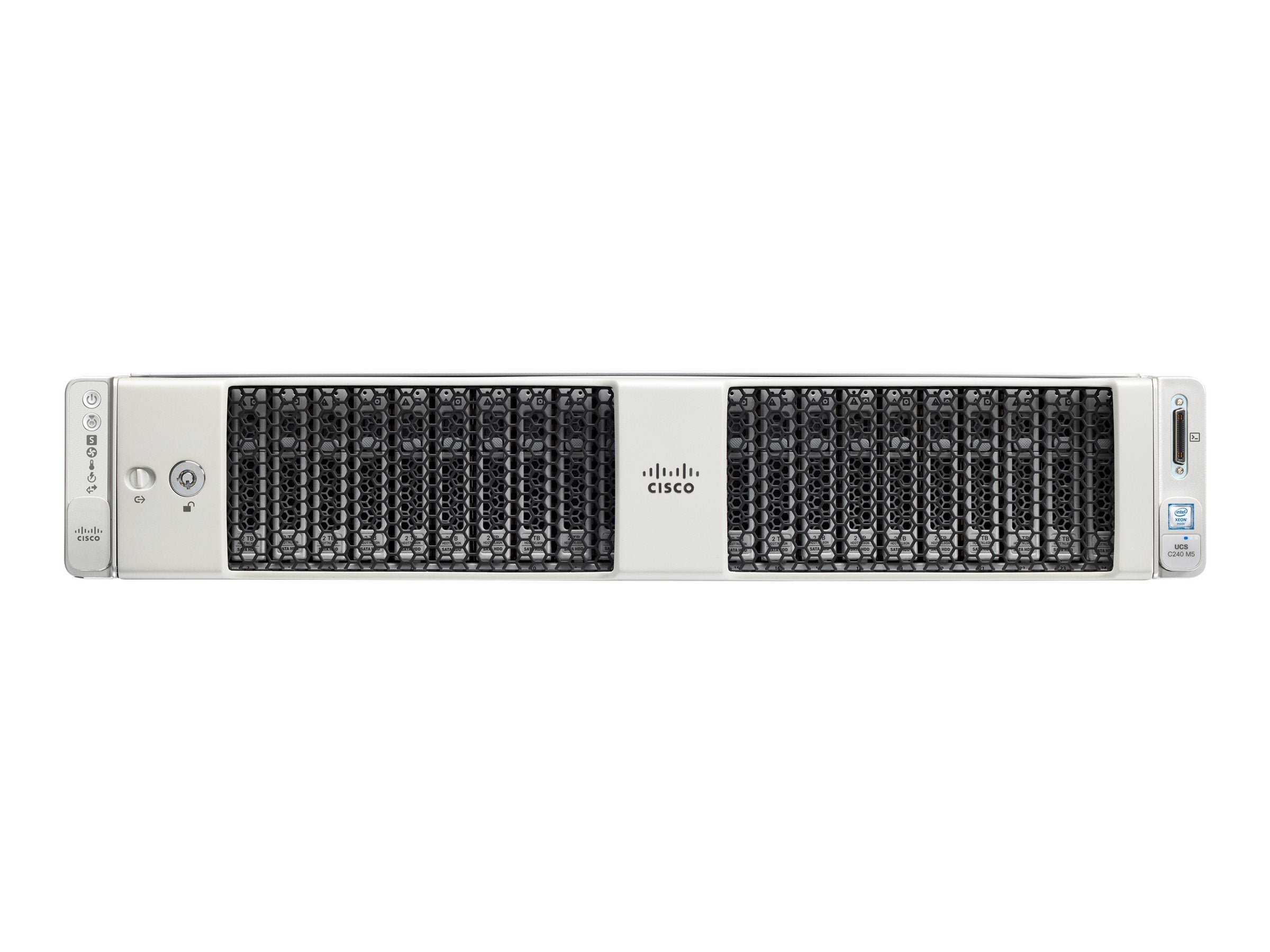 Cisco UCS C240 M5 SFF Rack Server - Server - rack-mountable - 2U - 2-way - no CPU up to - RAM 0 GB - SATA/SAS/PCI Express - hot-swap UCSC-C240-M5SX-RF