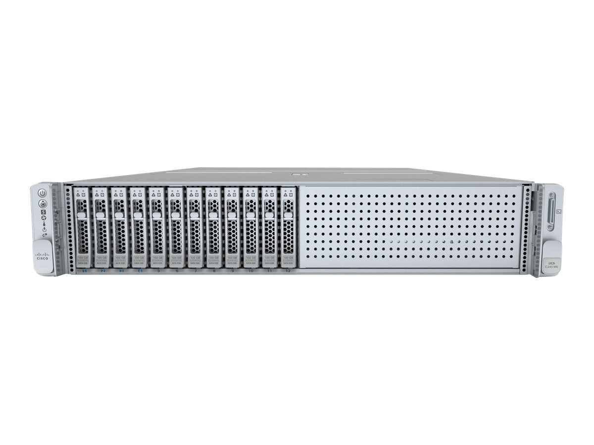 Cisco UCS C240 M6 SFF Rack Server - Server - rack-mountable - 2U - 2-way - no CPU up to - RAM 0 GB - SATA/SAS/PCI Express - hot-swap UCSC-C240-M6S=