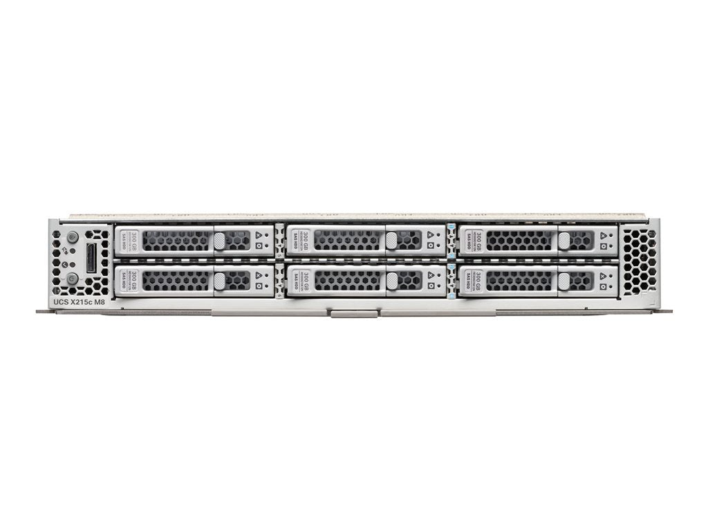 Cisco UCS X215c M8 Compute Node - Server - compute node 2-way - no CPU up to - RAM 0 GB - SATA/SAS/NVMe - hot-swap 2.5 bay(s) UCSX-215C-M8
