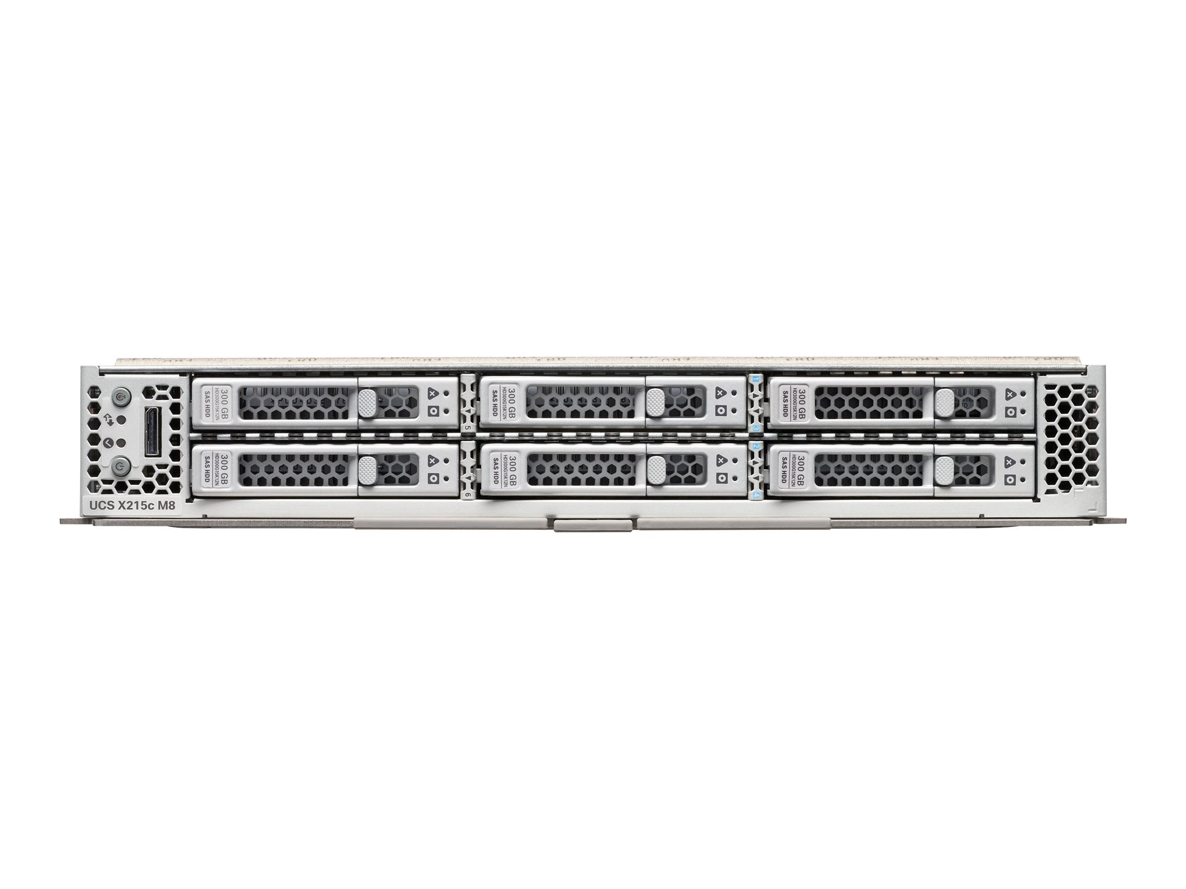 Cisco UCS X215c M8 Compute Node - Server - compute node 2-way - no CPU up to - RAM 0 GB - SATA/SAS/NVMe - hot-swap 2.5 bay(s) UCSX-215C-M8