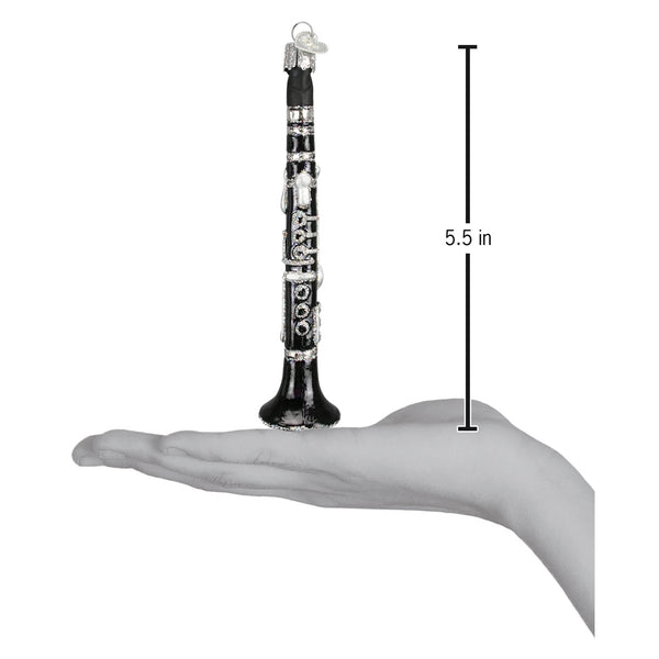 Clarinet Glass Ornament