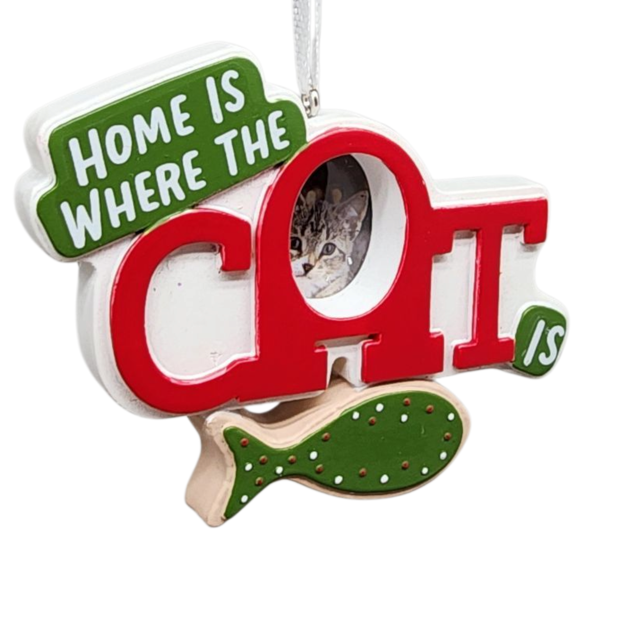 Classic Cat Photo Holder Ornament