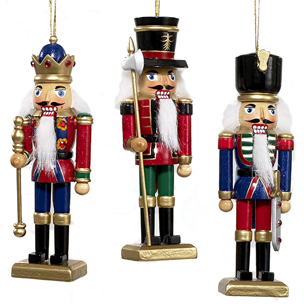 Classic Wooden Nutcracker Ornament -