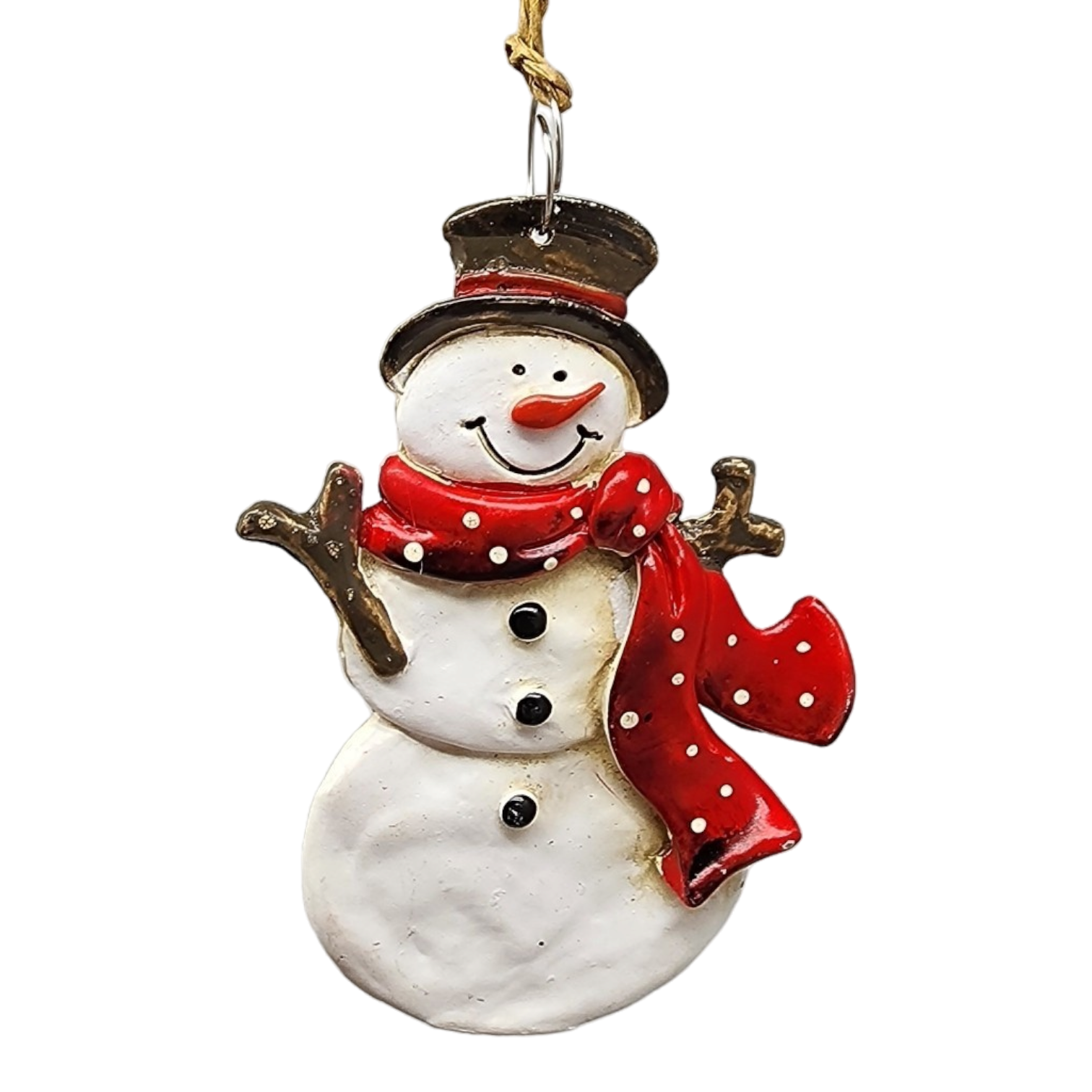Clay-Style Snowman Ornament