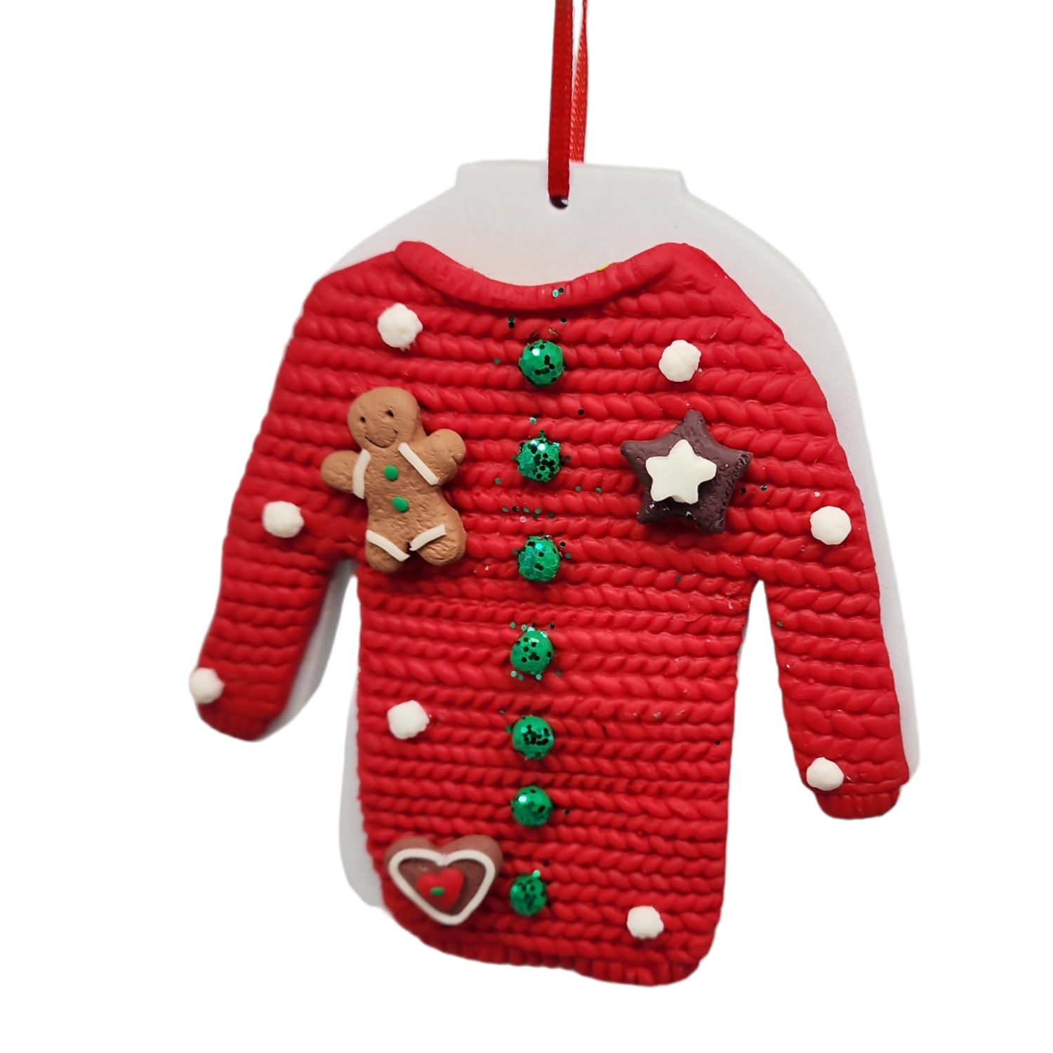 Claydough 'Icing' Ugly Sweater - Red
