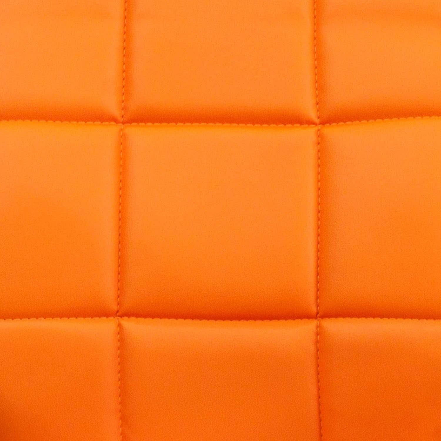 Clayton Orange Quilted Vinyl Office Swivel Task Chair