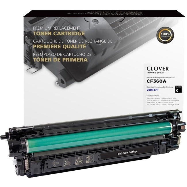Clover Technologies Remanufactured Laser Toner Cartridge - Alternative for HP 508A (CF360A) - Black Pack 200937P
