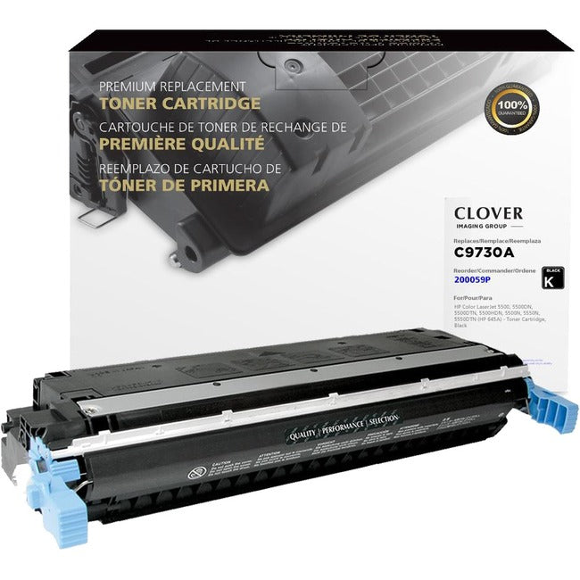 Clover Technologies Remanufactured Laser Toner Cartridge - Alternative for HP 645A, EP-86BK (C9730A, 6830A005) - Black Pack 200059P