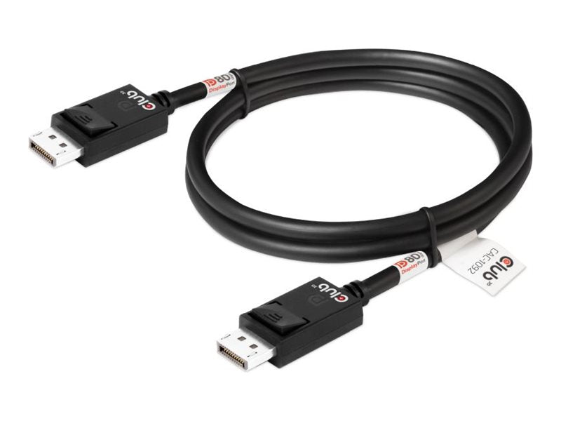 Club 3D - DisplayPort cable - DisplayPort (M) latched to DisplayPort (M) latched - DisplayPort 2.1 - 5 ft -