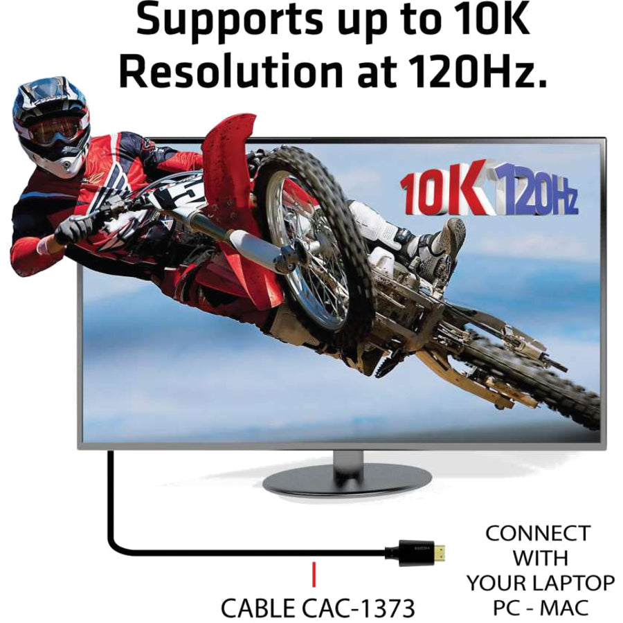 Club 3D Ultra High Speed HDMI Cable 10K 120Hz 48Gbps M/M 3m/9.84ft CAC-1373