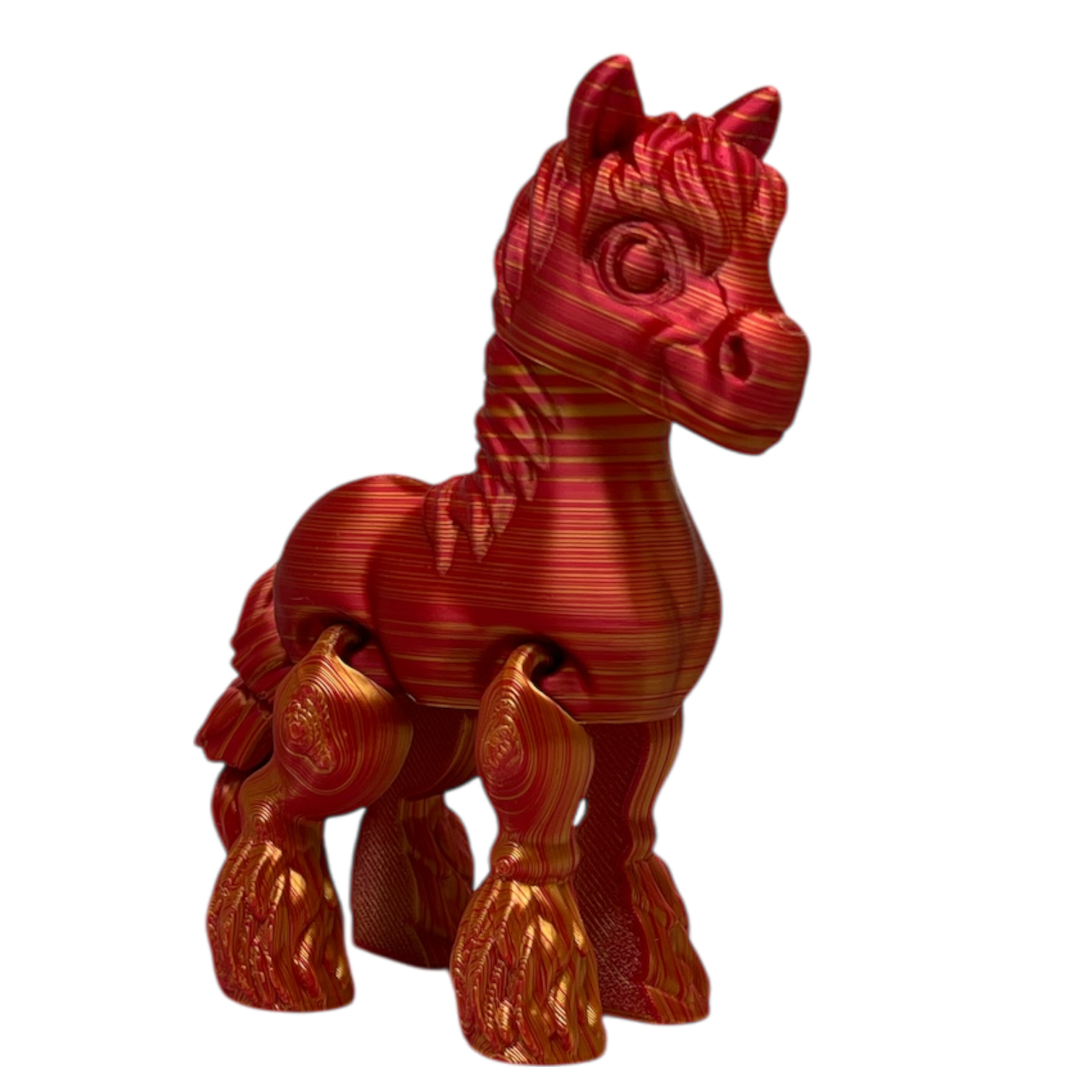 Clyde the Clydesdale - Coral Color