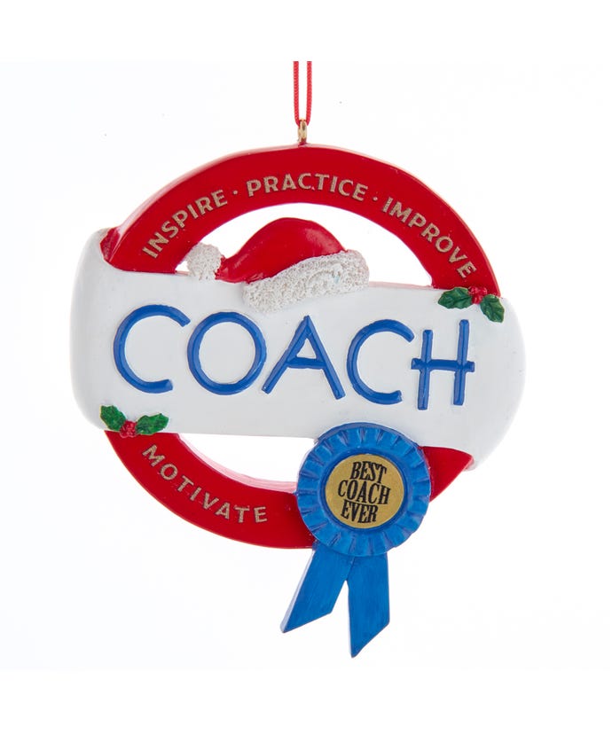 Coach Ornament