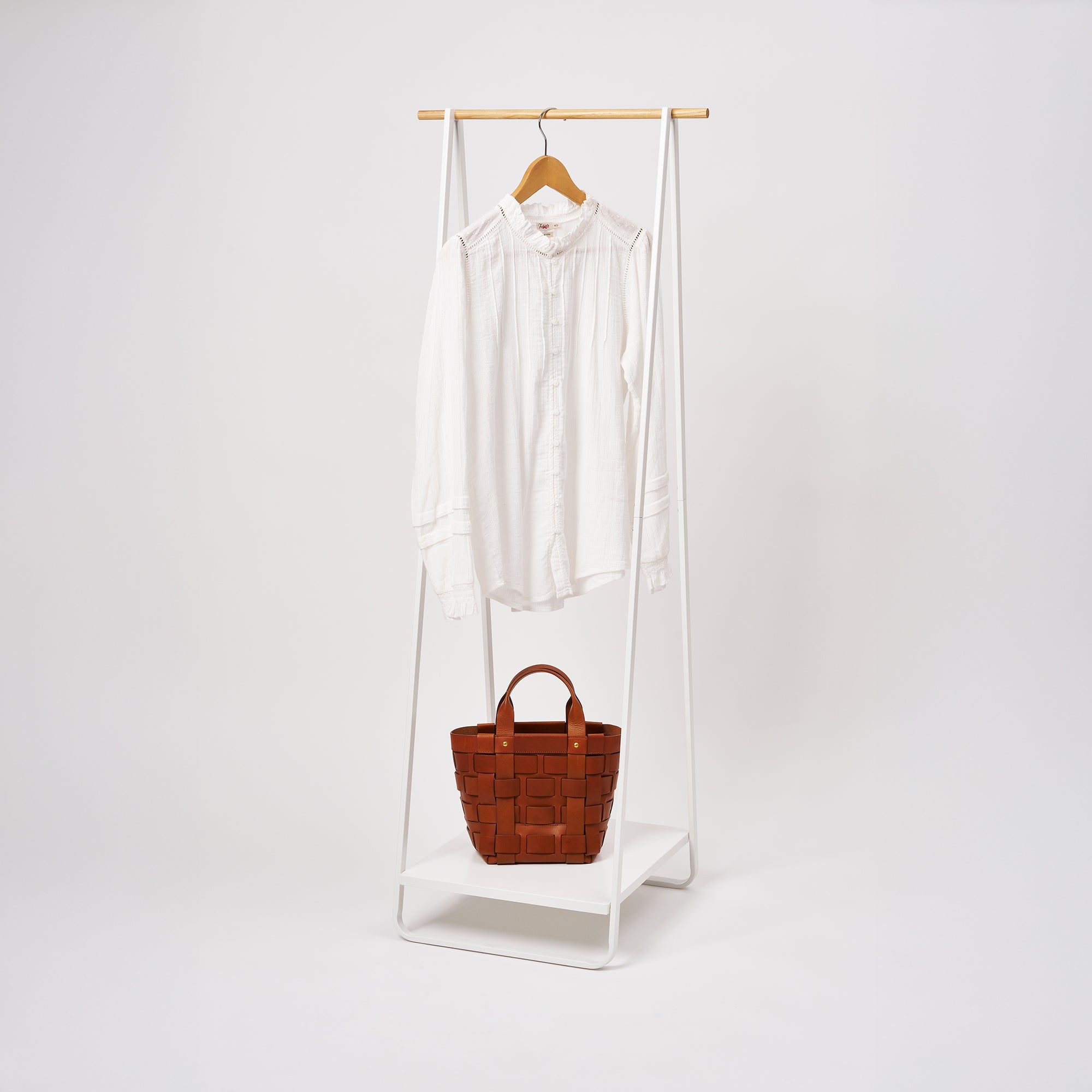 Coat Rack with Shelf (55" H) - Steel