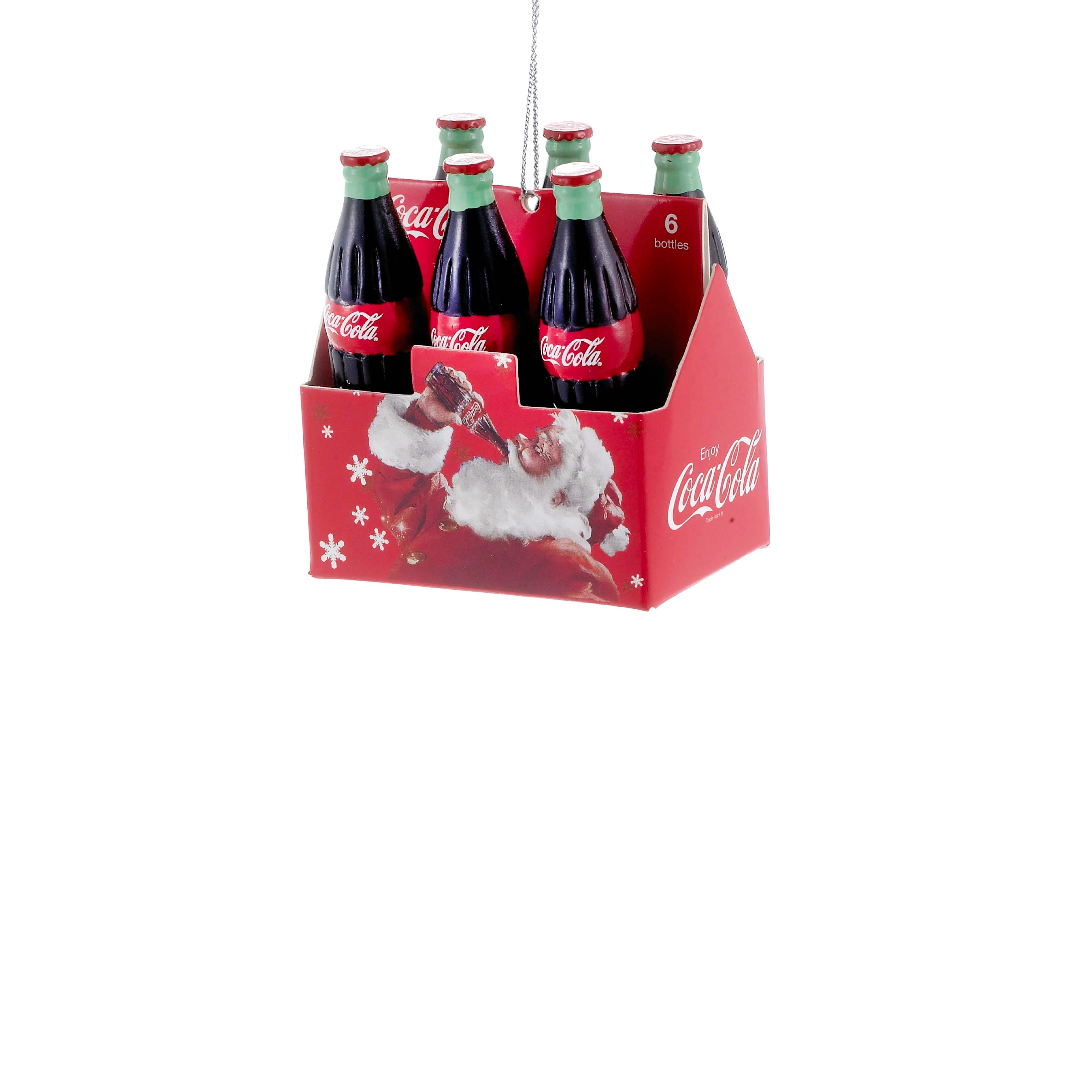 Coca-Cola Glass Bottle 6-Pack Ornament