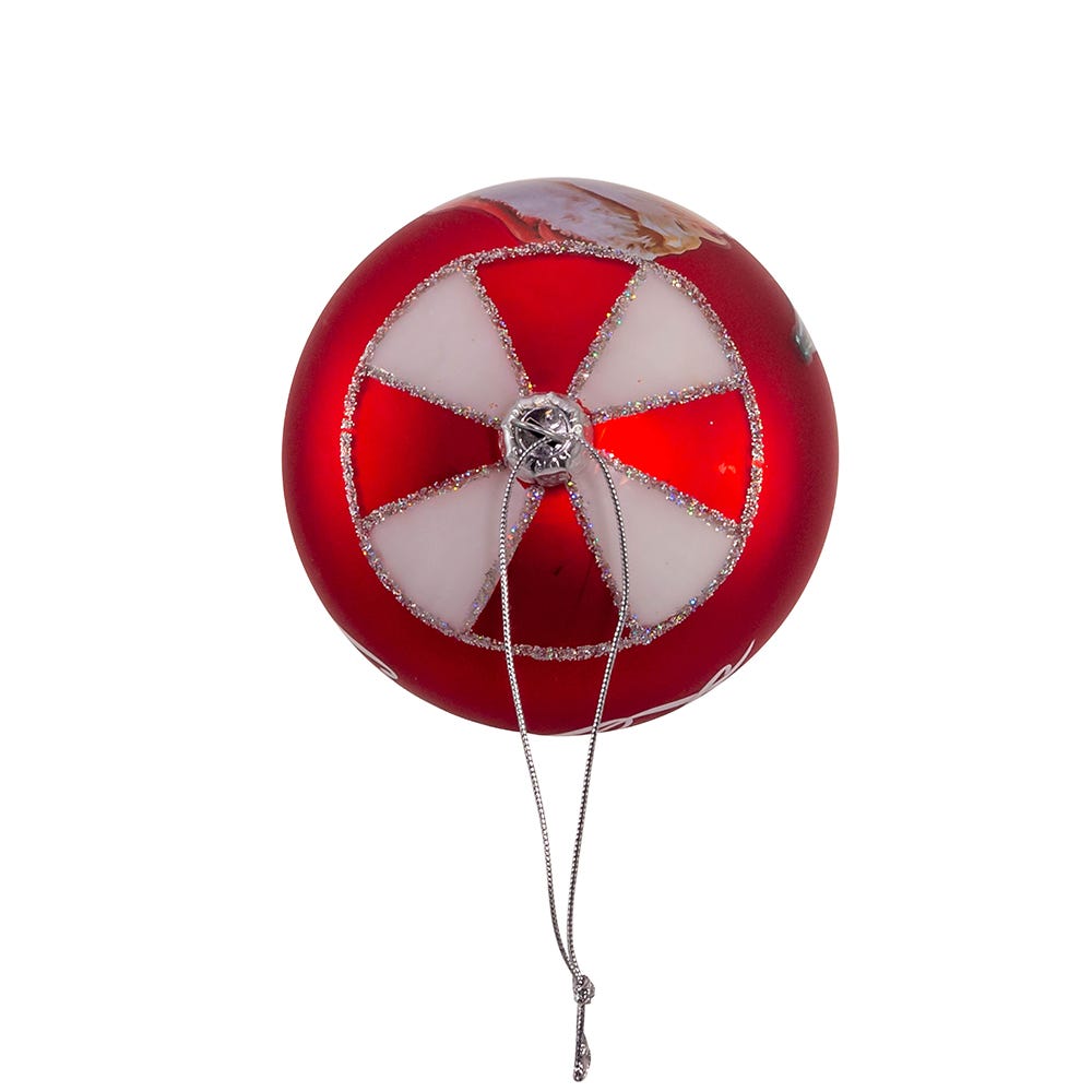 Coca-Cola Glass Hot Air Balloon Ornament