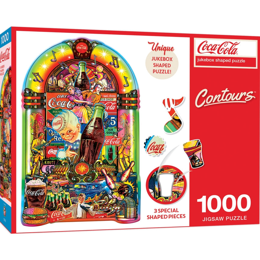 Coca-Cola Jukebox 1000 Piece Shaped Puzzle