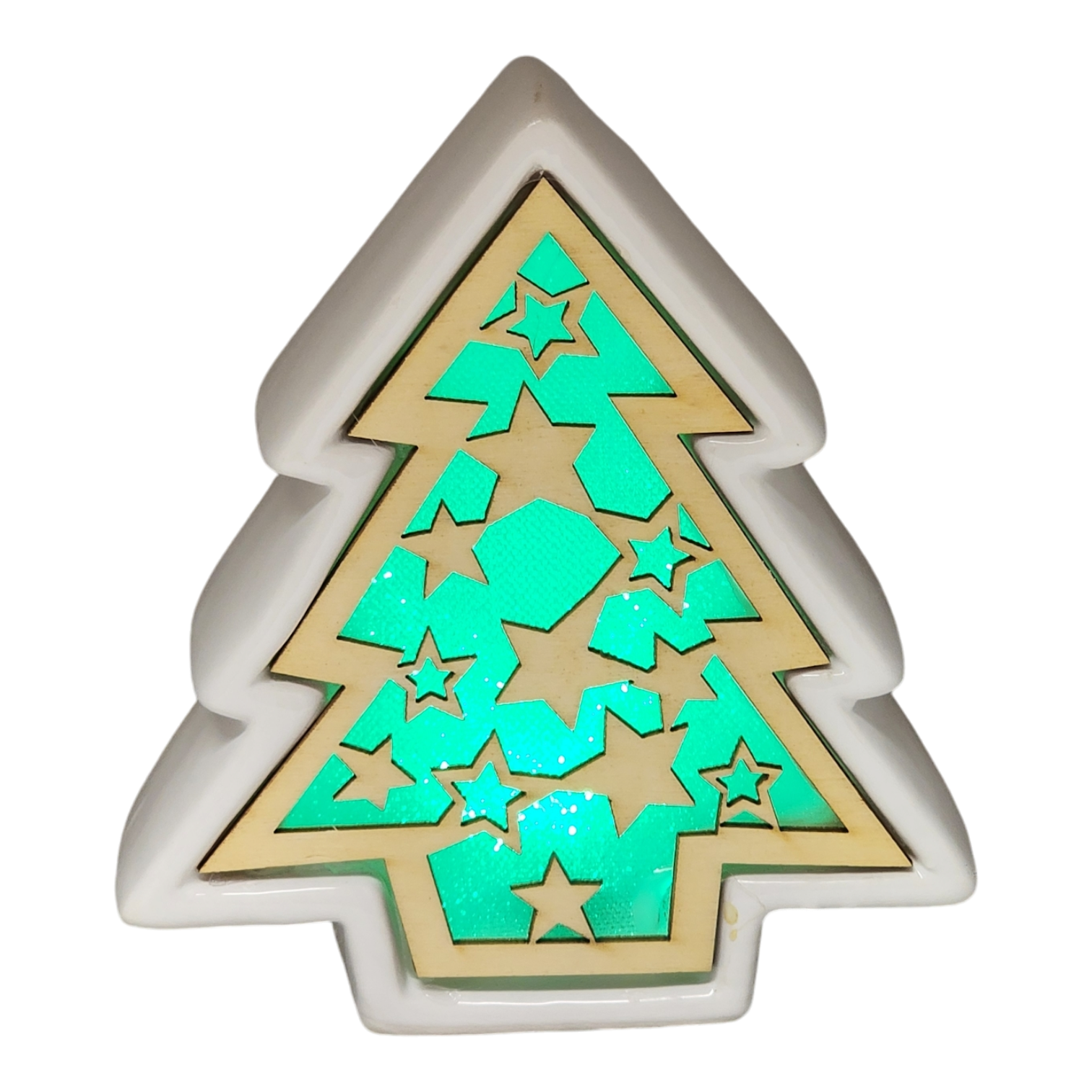 Color Changing Dolomite & Wood Decor - Tree