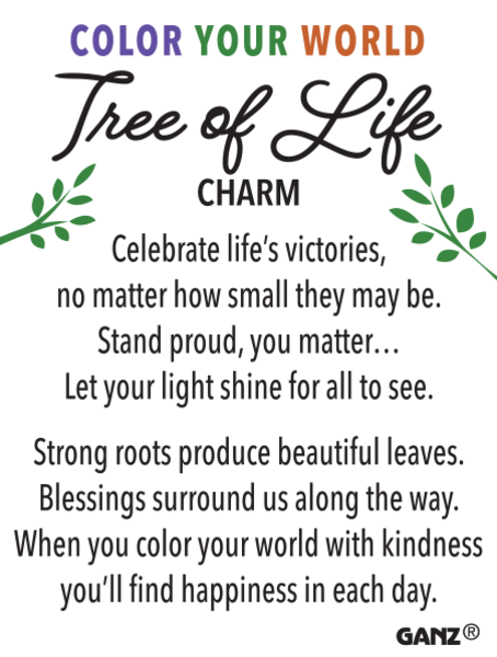 Color Your World - Tree of Life Charm