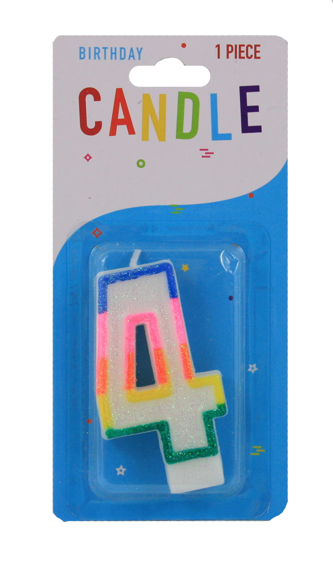 Colorful Birthday Candle - 4