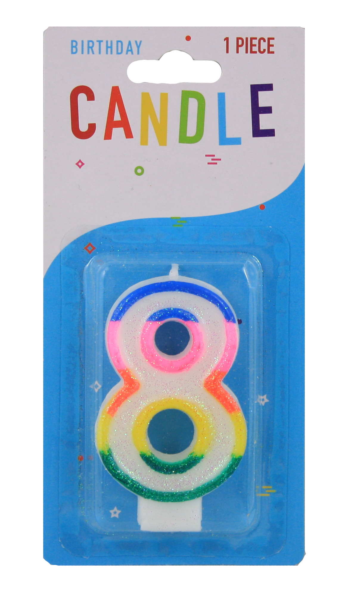 Colorful Birthday Candle - 8