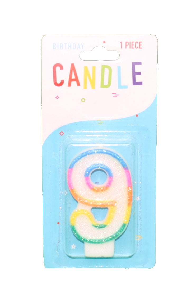 Colorful Birthday Candle - 9