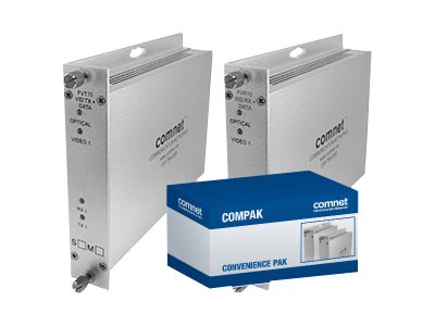 ComNet COMPAK15M2 Transmitter and Receiver - Video/serial extender - ST multi-mode - up to 1.6 miles - 850 nm - 1U -