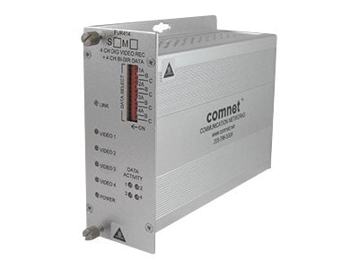 ComNet FVT414M1 - Video/serial extender - up to 1.2 miles - 1310 nm / 1550 nm - 2U