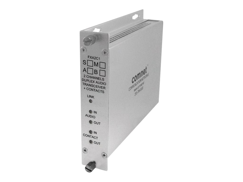 ComNet FXA2C1S1B Transceiver - B" End - audio extender - up to 29.8 miles - 1550 nm / 1310 nm - 1U"