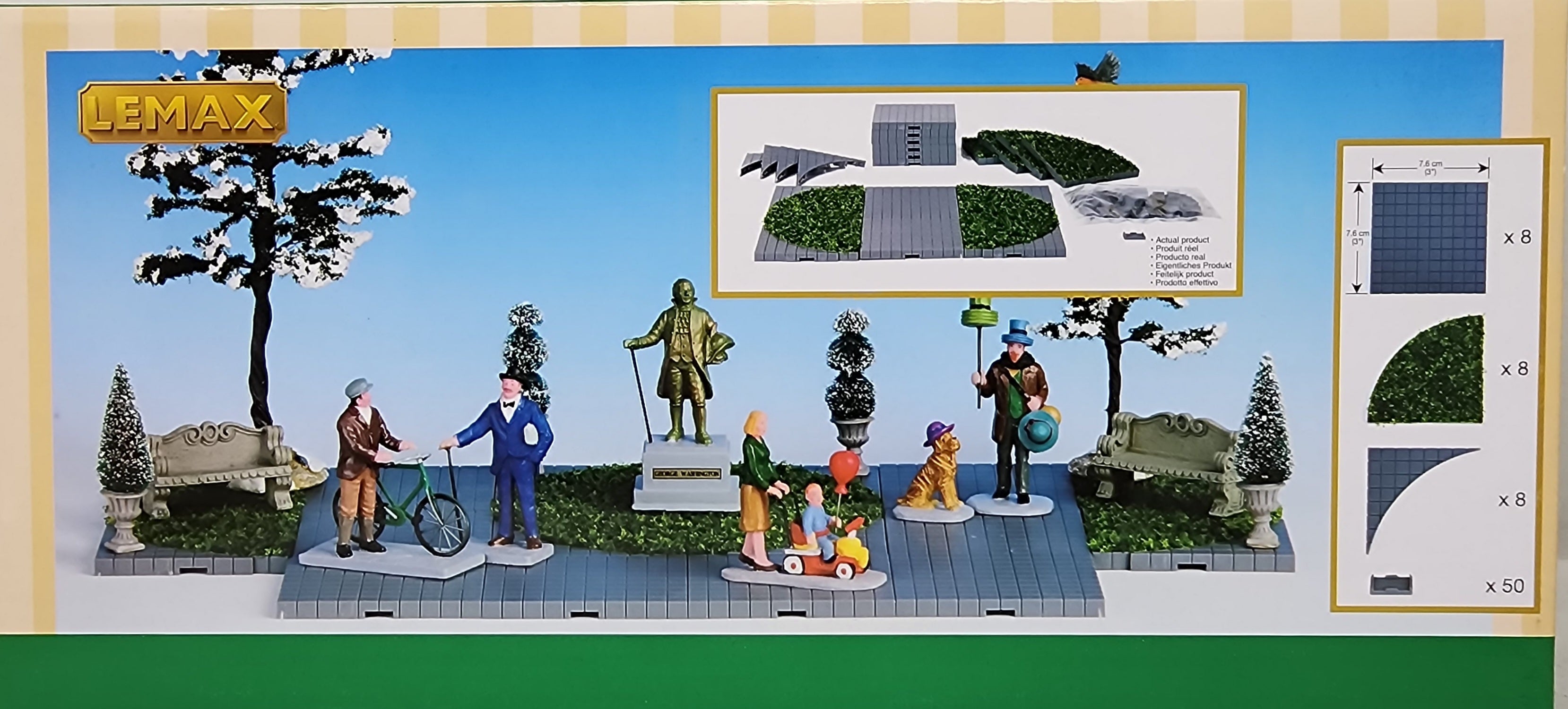 Complete Plaza Park Grass - 24 Pieces