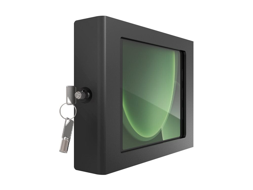 Compulocks Apex - Mounting kit (enclosure) - exposed front/back camera and sensors - for tablet - swing - metal - black - wall-mountable 827B80GAPXB