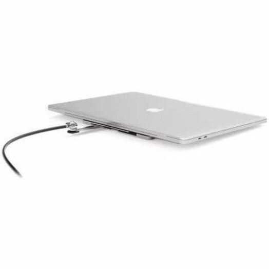 Compulocks Blade Universal Lock Slot Adapter with Keyed Cable Lock Silver BLD01KL