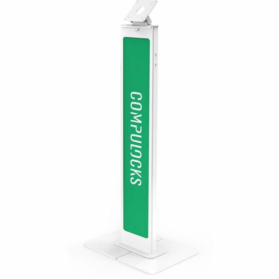 Compulocks Brandable VESA Floor Stand for Screens Up to 32 Inches - White 140WLBPW