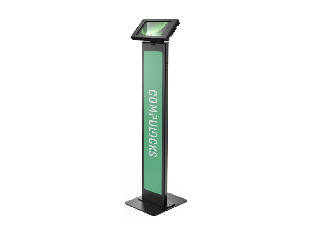 Compulocks Galaxy Tab Active 3/5 8 Apex Enclosure Brandable Floor Stand - Stand - for tablet - brandable - lockable - metal frame 140B80GAPXB