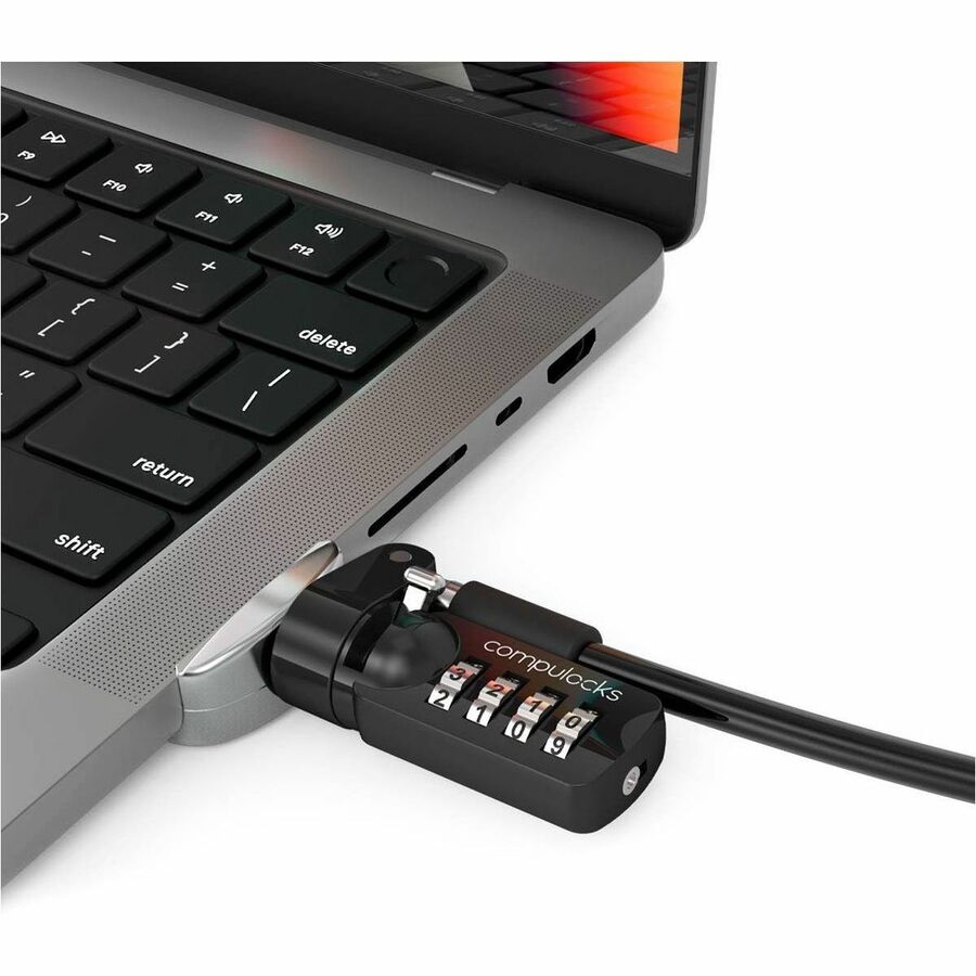 Compulocks Ledge Lock Adapter for MacBook Pro 16" M1 & M2 with Combination Cable Lock MBPR16LDG02CL