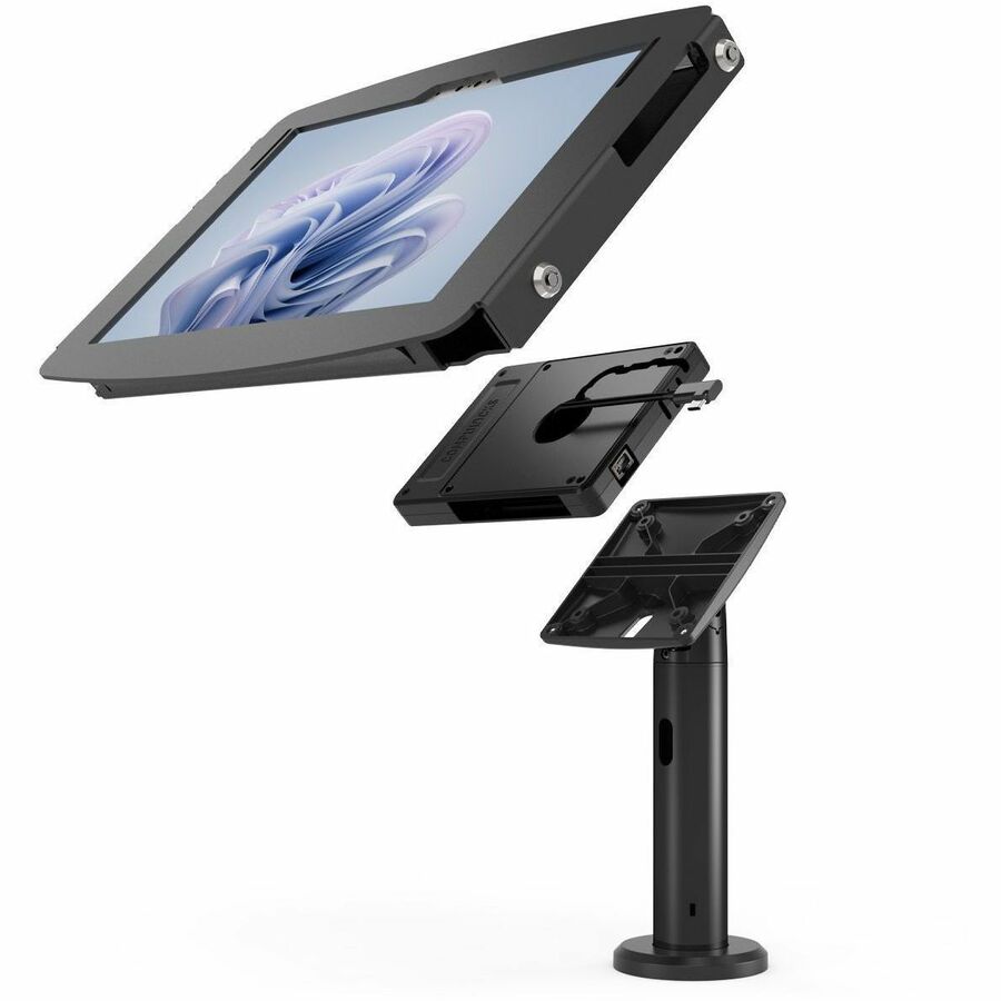 Compulocks Surface Pro 8-9 Space Enclosure Tilting Stand 8" Plus Hub TCDP01580SPSBH01