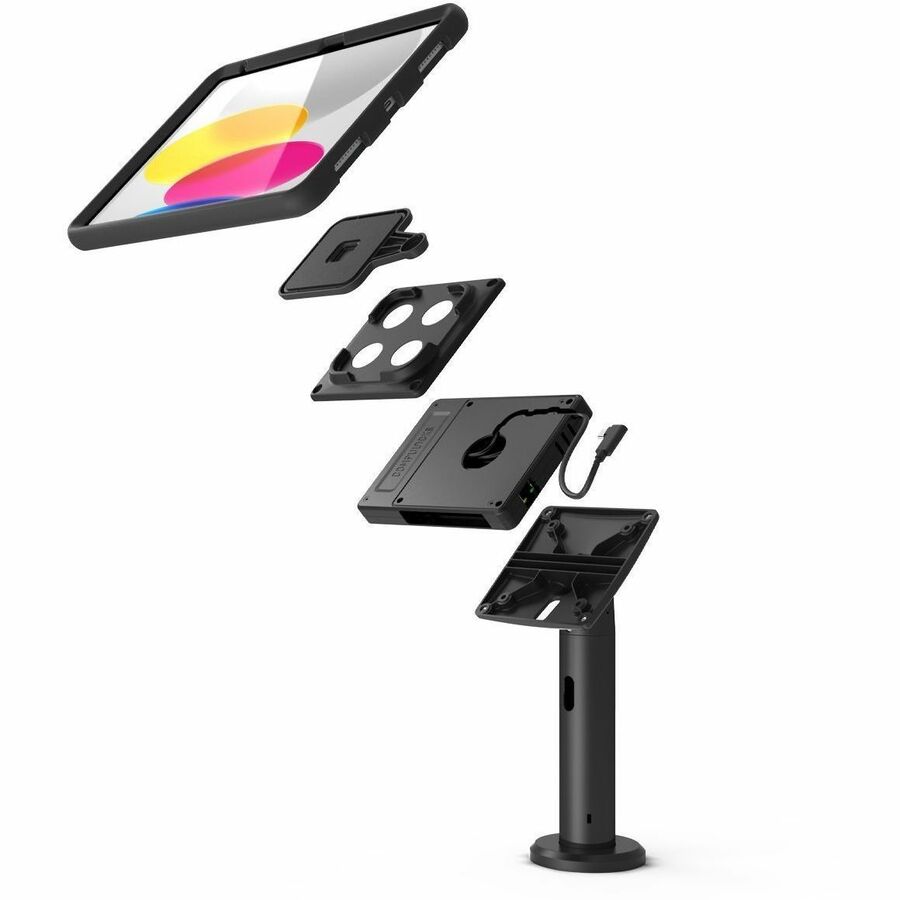 Compulocks Universal Tablet Magnetic Tilting Stand 8" Plus Hub Black TCDP01VHBMM01H01