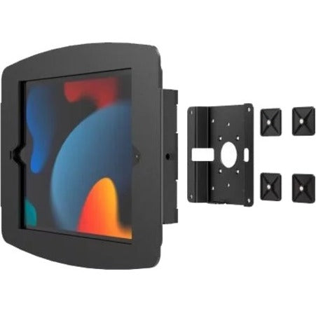 Compulocks iPad 10.2" Space Enclosure Glass Mount Black 201MGL102IPDSB