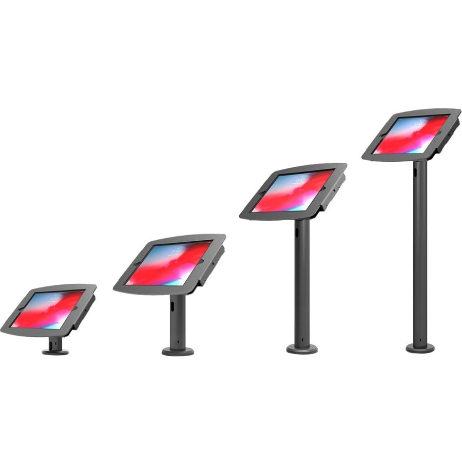 Compulocks iPad 10.2" Space Enclosure Tilting Stand 8" Black TCDP01102IPDSB