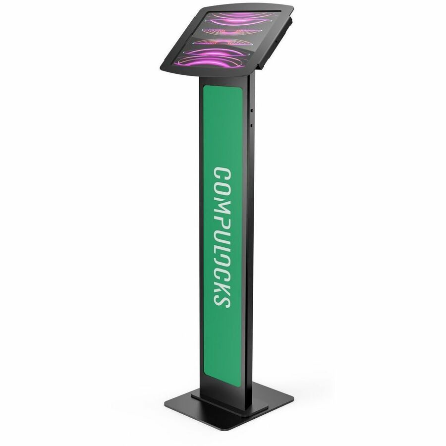 Compulocks iPad Pro 12.9" (3-6th Gen) Space Enclosure Brandable Floor Stand Black 140B299PSENB