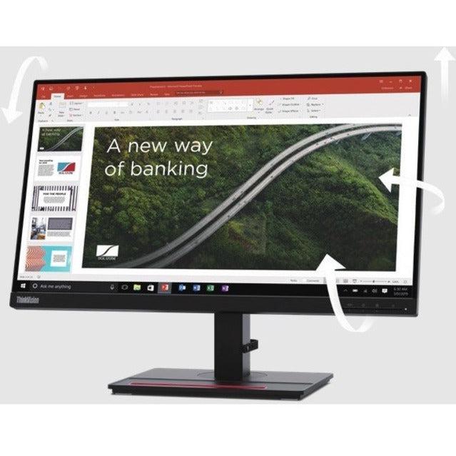 Computer Monitor With Speakers And Camera - Lenovo ThinkVision T24m-20 | TecISoft 62CDGAR6US