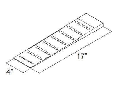 Connectrac - Cable raceway end transition ramp - dark gray CT.02-FM-ERF.1