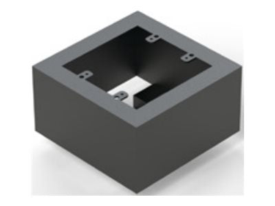 Connectrac - Faceplate adapter - dark gray - 2-gang CT.C.DT3.1-DG