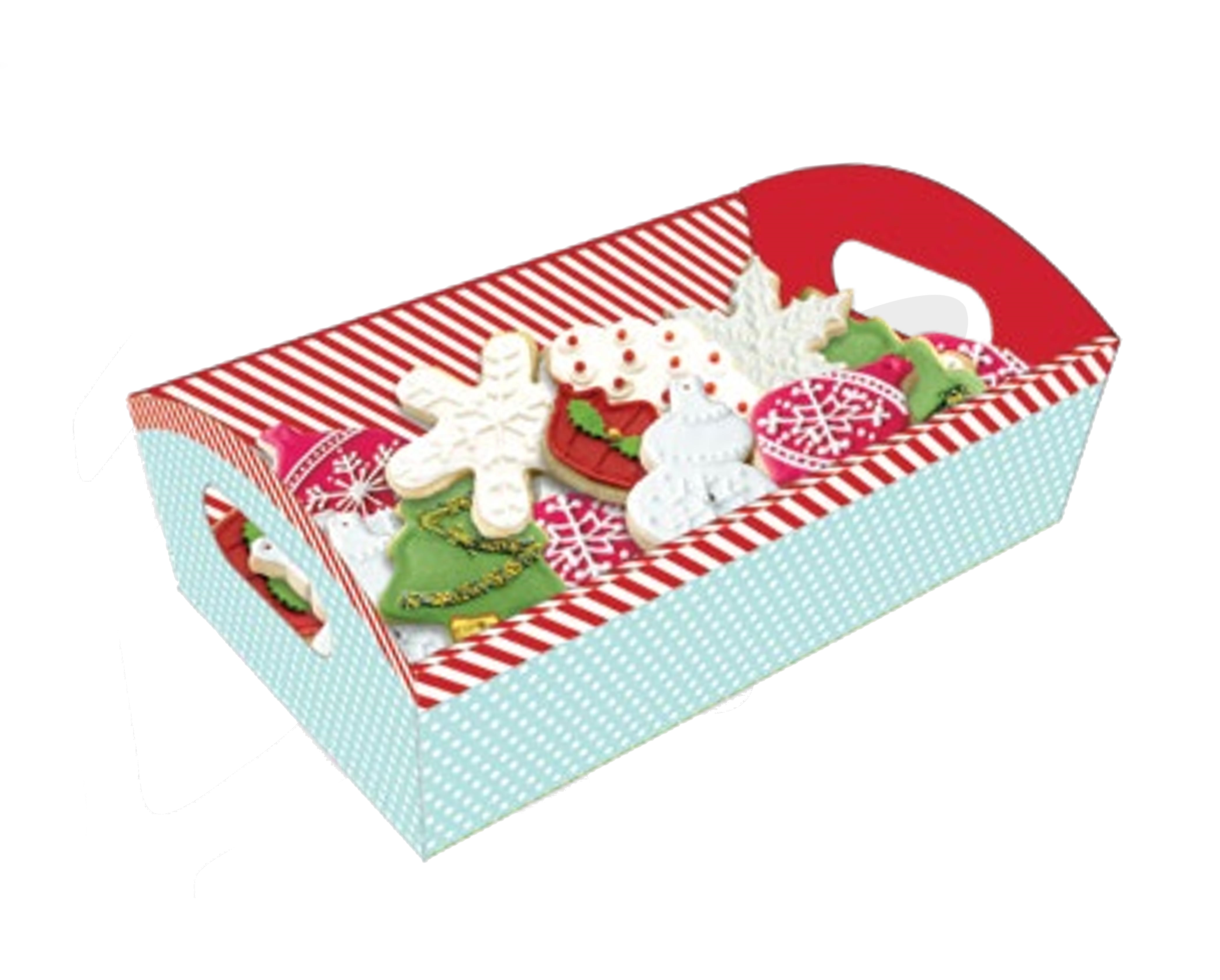 Cookie Tray With Cello Wrap - Winter Wishes