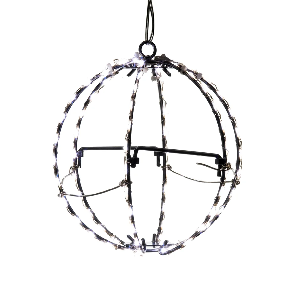 Cool White LED Foldable Metal Sphere