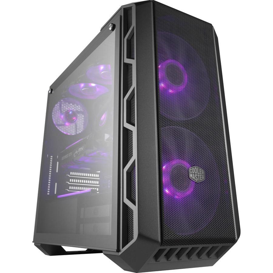 Cooler Master Mastercase H500 Argb Airflow Atx Mid-Tower With Mesh & Transparent Front Panel Option