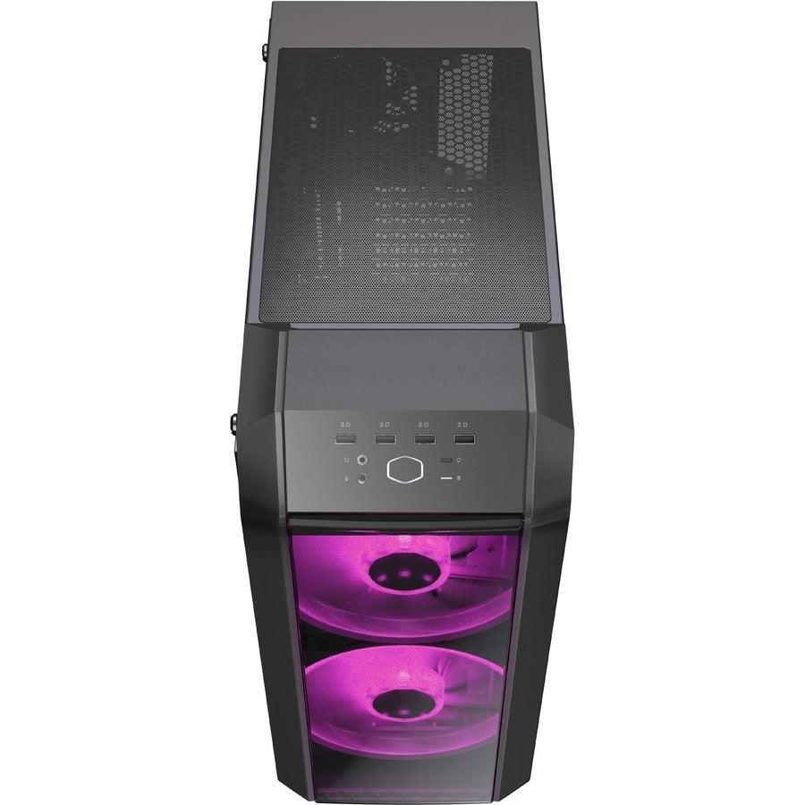 Cooler Master Mastercase H500 Argb Airflow Atx Mid-Tower With Mesh & Transparent Front Panel Option