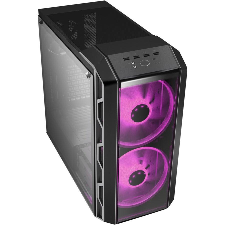 Cooler Master Mastercase H500 Argb Airflow Atx Mid-Tower With Mesh & Transparent Front Panel Option